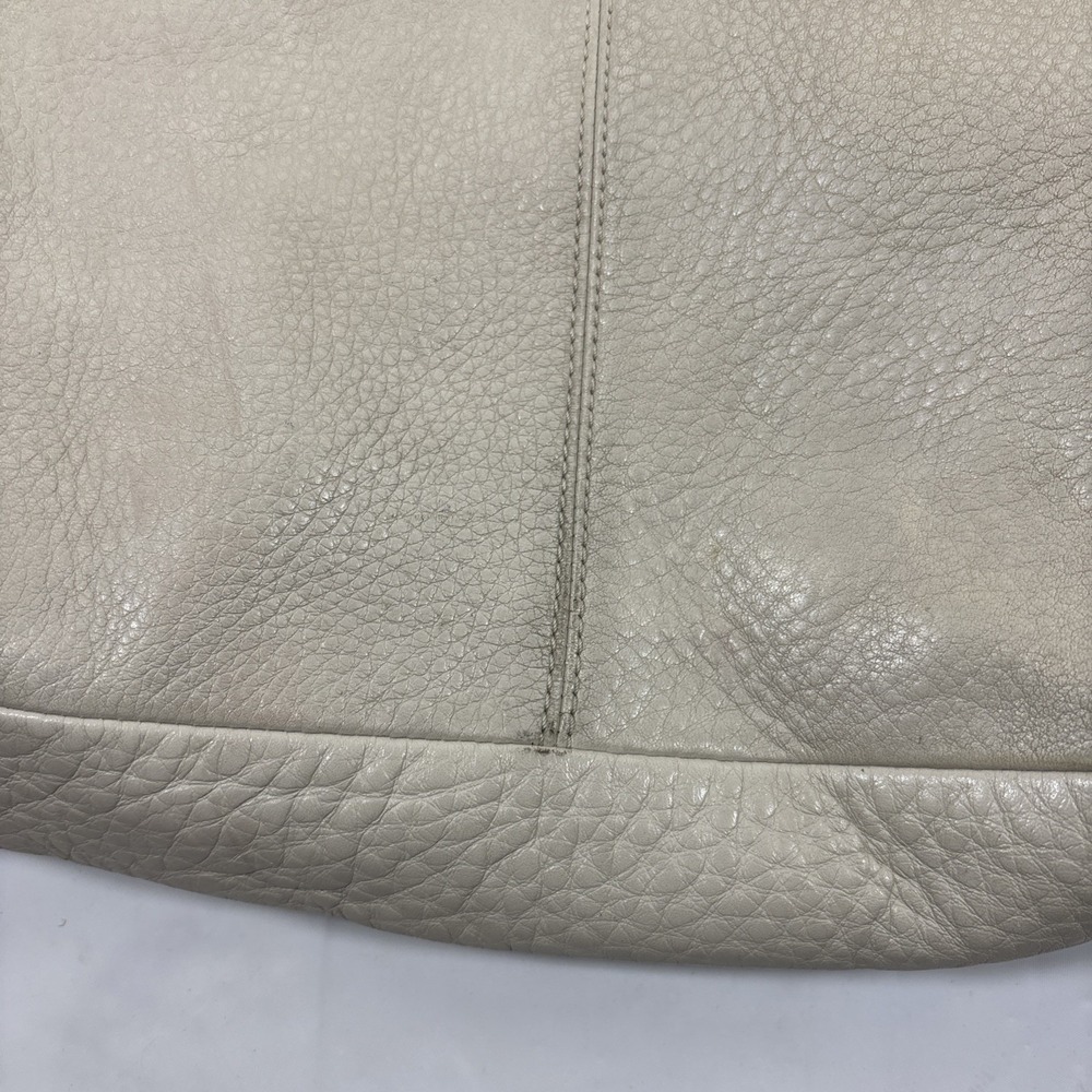 VTG Coach Julia Hobo Shoulder Bag Beige Oatmeal Pebble Leather Slouchy Purse Y2K - Picture 15 of 16
